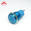 16mm LED Electronics Metal Push Button Switch with Plat with Ring LED