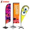 Outdoor Printed Promotional Business Advertising Feather Beach Flag