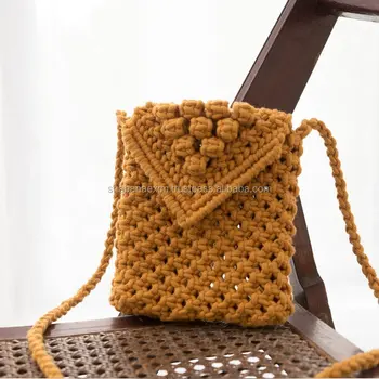 macrame small bag