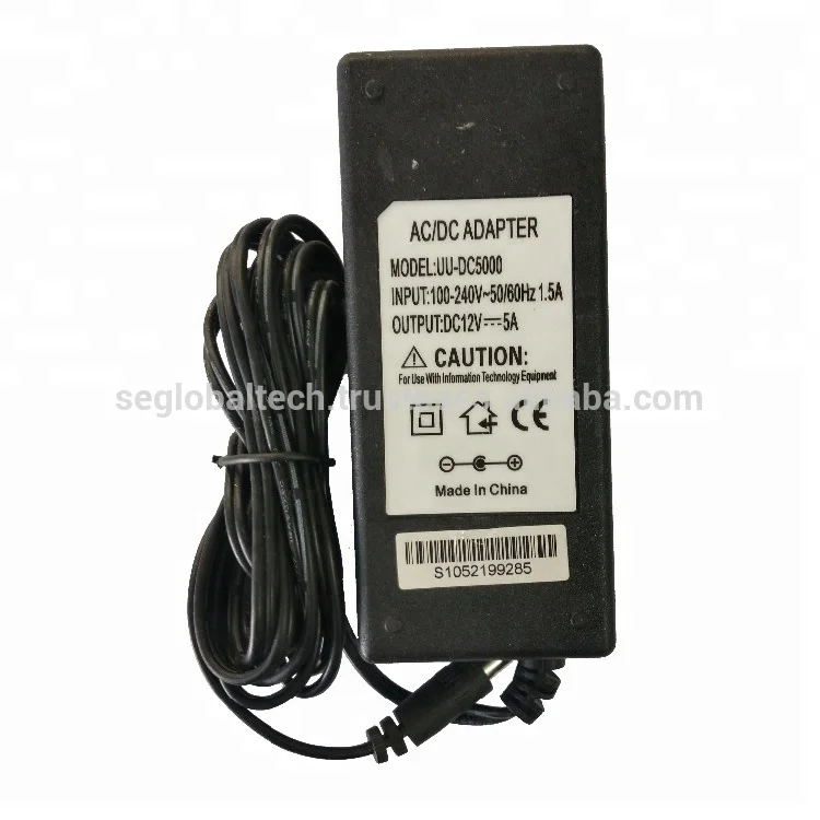 
CCTV 12V 5A DVR power supply adapter 