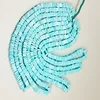 6mm size 16 inches strand Loose Gemstone Beds,peruvian sky opal Square smooth beads