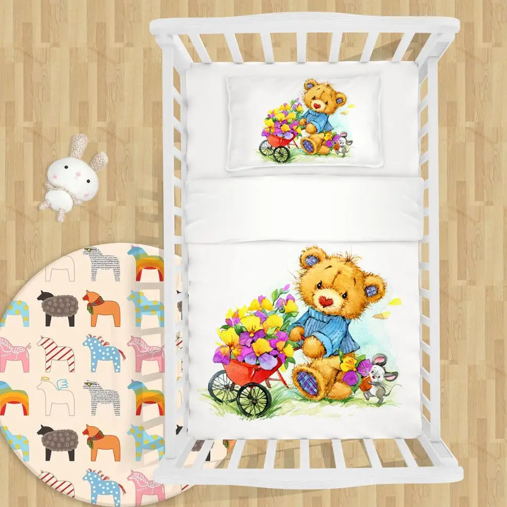 newborn teddy comforter