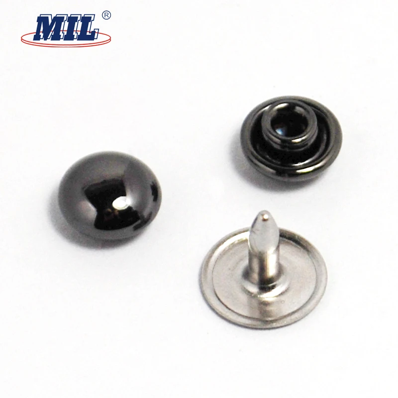 2018 hottest half wave shape jeans button rivet decorative metal brass rivets for leather bags