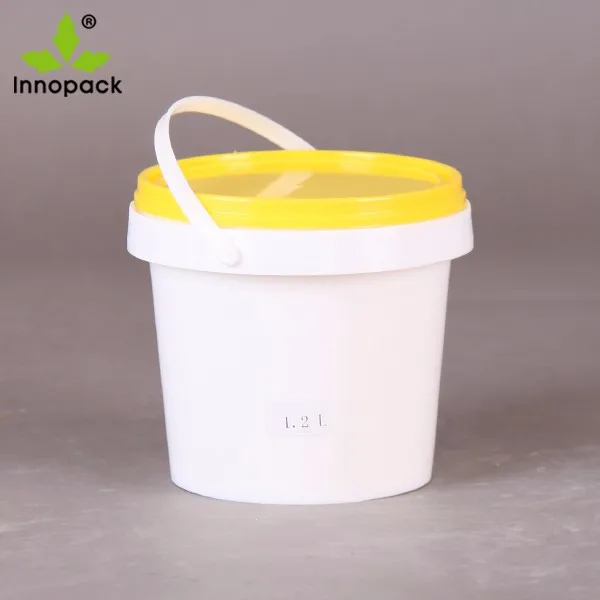 Food Grade 1.2l Plastic Popcorn Bucket With Lid Custom Logo Printed