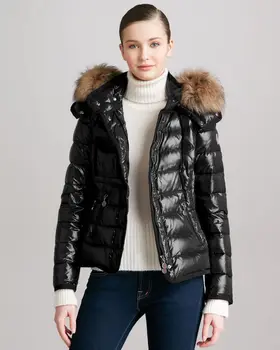 short down jacket with hood