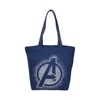 Zip Closure & Hot Fix Rhinestone Designer Logo 12 Oz Dyed Canvas Bag
