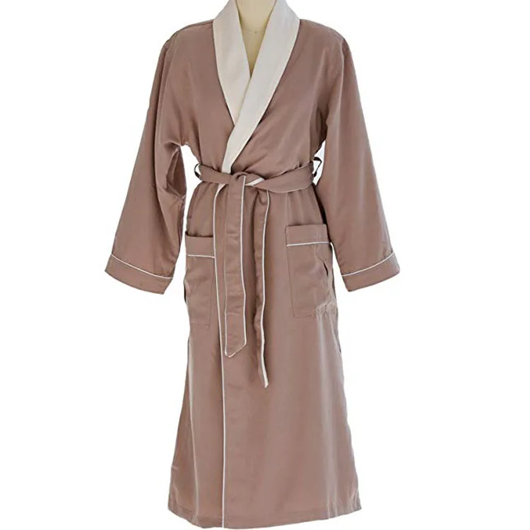 100 Microfiber Bathrobe Lined In Terry /polyester Soft Plush Luxury Hotel Spa Bath Robe Buy