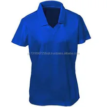 Wholesale fashion ladies short sleeve polo t- shirts for women Wholesale fashion ladies short sleeve polo t- shirts for women