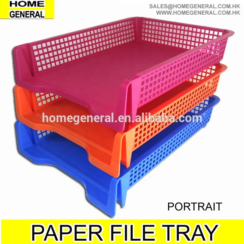Station General Plastic A4 Size Stackable Office File Tray 32x25x6cm
