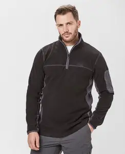 Wholesale warm plain long sleeve zip up polar fleece mens jacket Wholesale warm plain long sleeve zip up polar fleece mens jacket