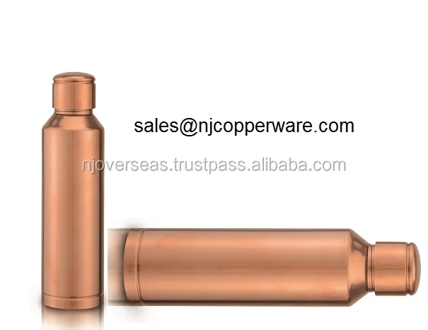 Ayurvedic Pure Copper Water Storage Bottle For Health Benefits Vessels New