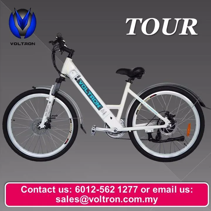 Voltron Bike Tour Electric Bicycle 36v Lithium Ion Battery ...