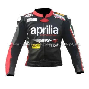 Biaggi Aprilia Racing Motogp Jacketvolle Moto Max Sicherheitszertifizierungen Motorrad Lederjacke 2DW9EHI