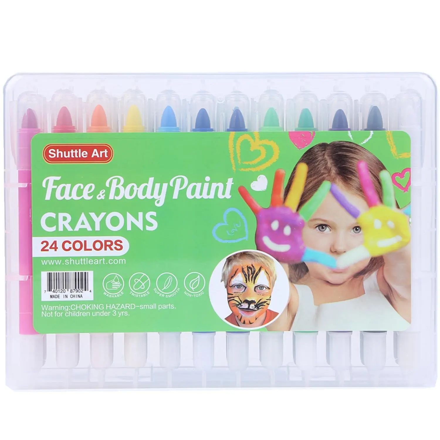 Buy Face Paint Kit For KidsShuttle Art 24 Colors Face Painting