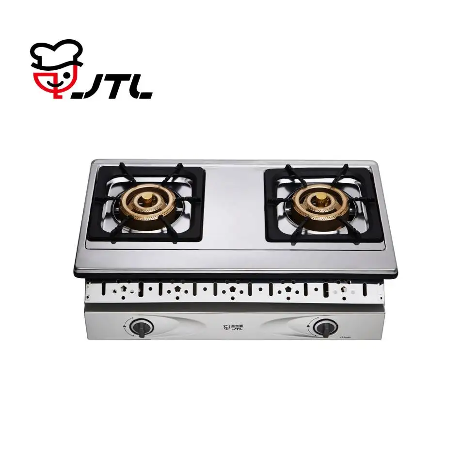 Built In Stainless Steel Cooker Gas Stove 2 Double Burner Cooktop Buy