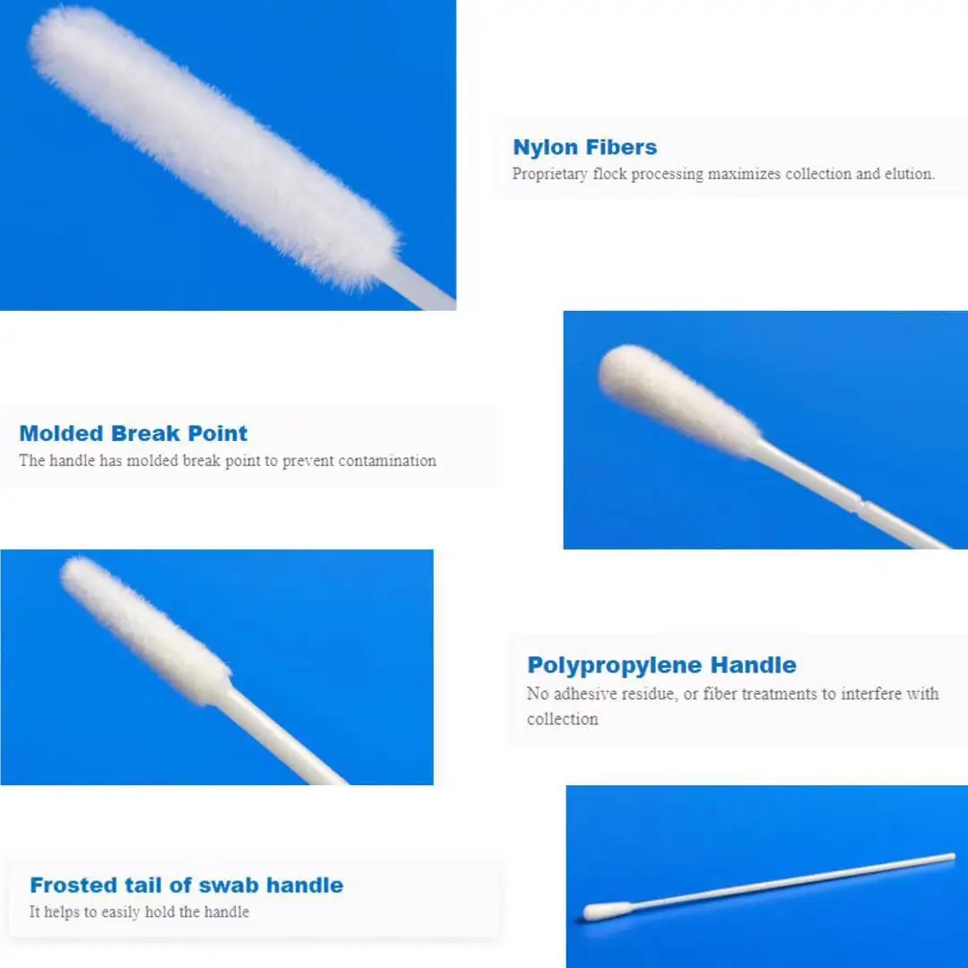 Specimen Collection Swabs - Buy Nylon Fiber Flocked Swabs,Sterile Swabs ...