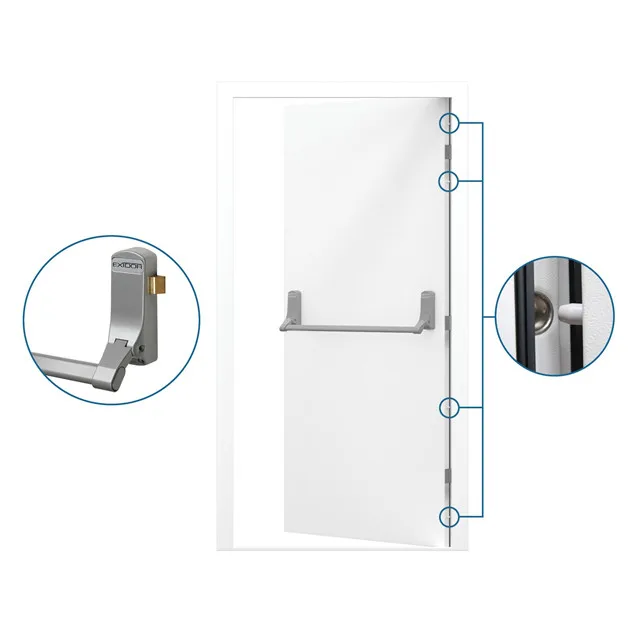 UL תעודה אש מדורג 90 דקות פלדת דלת מפני GreeningDoors של סין