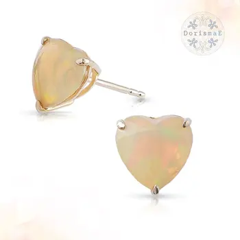 1 90 Ct Ethiopian Opal Stud Earrings Fashion Jewelry 10k Yellow Gold 1 90 Ct Ethiopian Opal Stud Earrings Fashion Jewelry 10k Yellow Gold