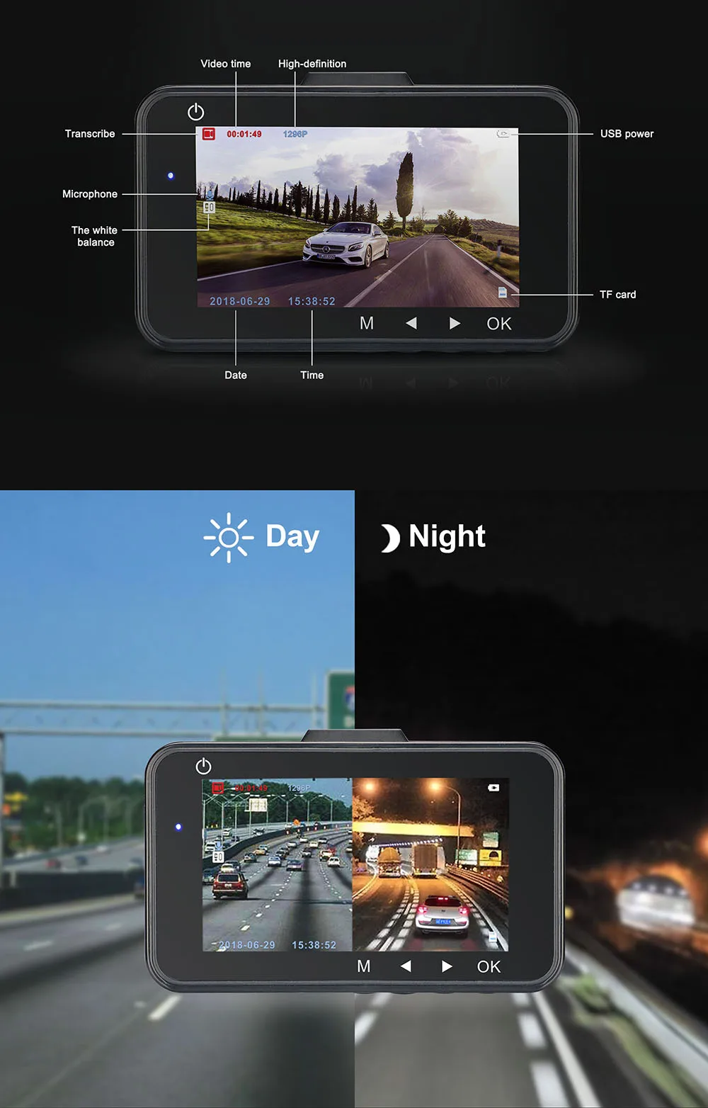 1080p Hd Car Dvr User Manual Wdr Dual Lens Car Blackbox Dash Camera