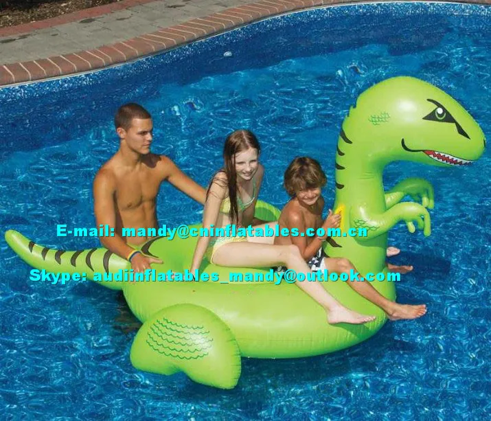 dino inflatable pool