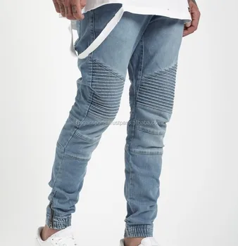 biker denim joggers