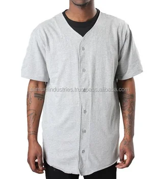 Loose Fit Jersey With V Neck Style Grey 