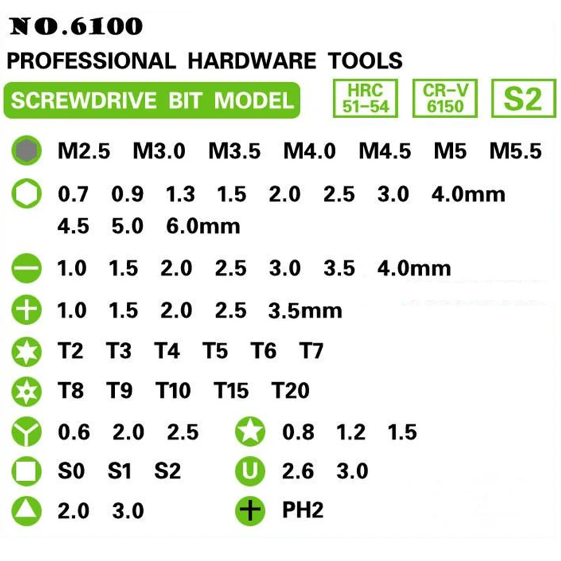 6100 Professional portable hardware tools Screwdrivers Set 60 in 1 screwdriver Multifunction Kit PC Glasses Laptop Camera