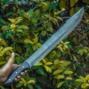 Damascus steel handmade Tactical Outdoor Survival Sword