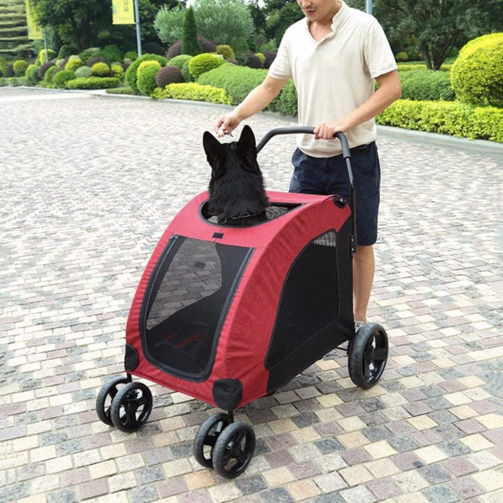 Disabled Dog Assisted Vehicle Injured Dog Scooter Outing Folding Cart