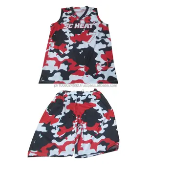 Digital Camo Basketball Jerseys Shorts 