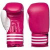 Muay Thai Kick Boxing Gloves Custom Made Leather Red With White Stripes Boxing Gloves Punching MMA Training Gloves