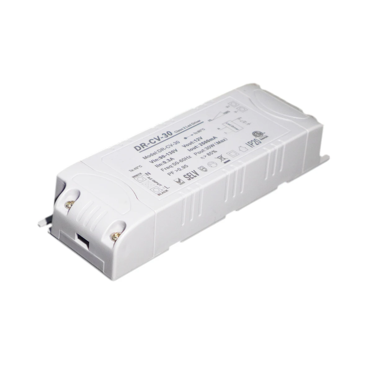 US EU 30W Triac Dimmable LED Driver 12V Power supply