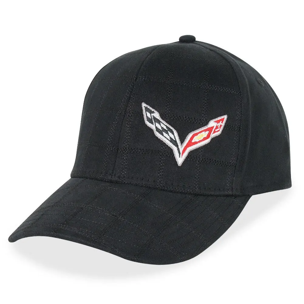 Ecklers Premier Quality Products 25-251562 Corvette Fender Cover Black With EmbroideredJake And Corvette Racing Logo