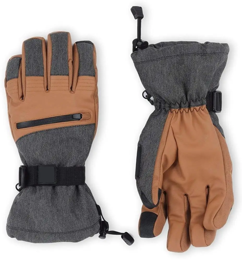 leather snowboard mittens