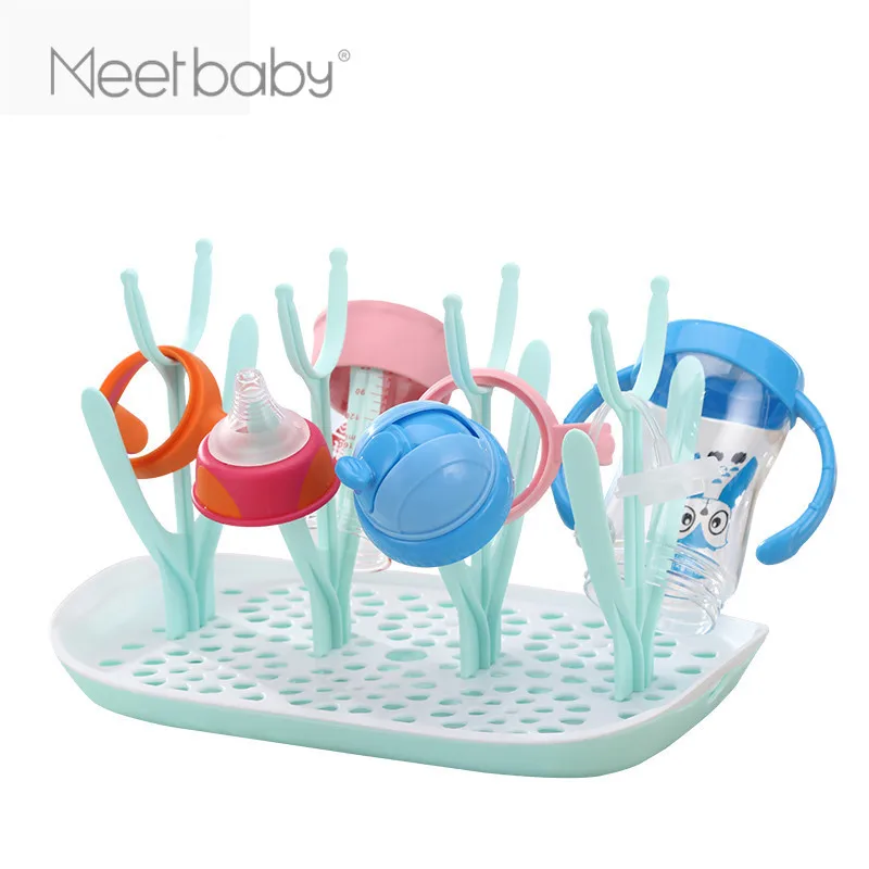 Mb5002 Baby Bottle Drying Rack Countertop Drainer Mat And Dryer Stand