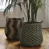 Handmade Multi color sea- grass planter Basket flower pot basket