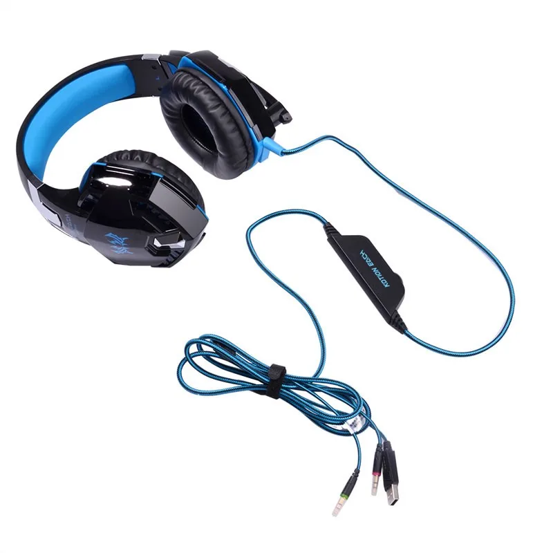 KOTION EACH G2000 Game wireless headphone with Light Mic Deep Bass ps4 headset PC earphone