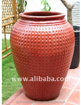 Whole Tall Dots Jar Planters Outdoor Glazed Pottery Planters Outdoor Glazed Pottery