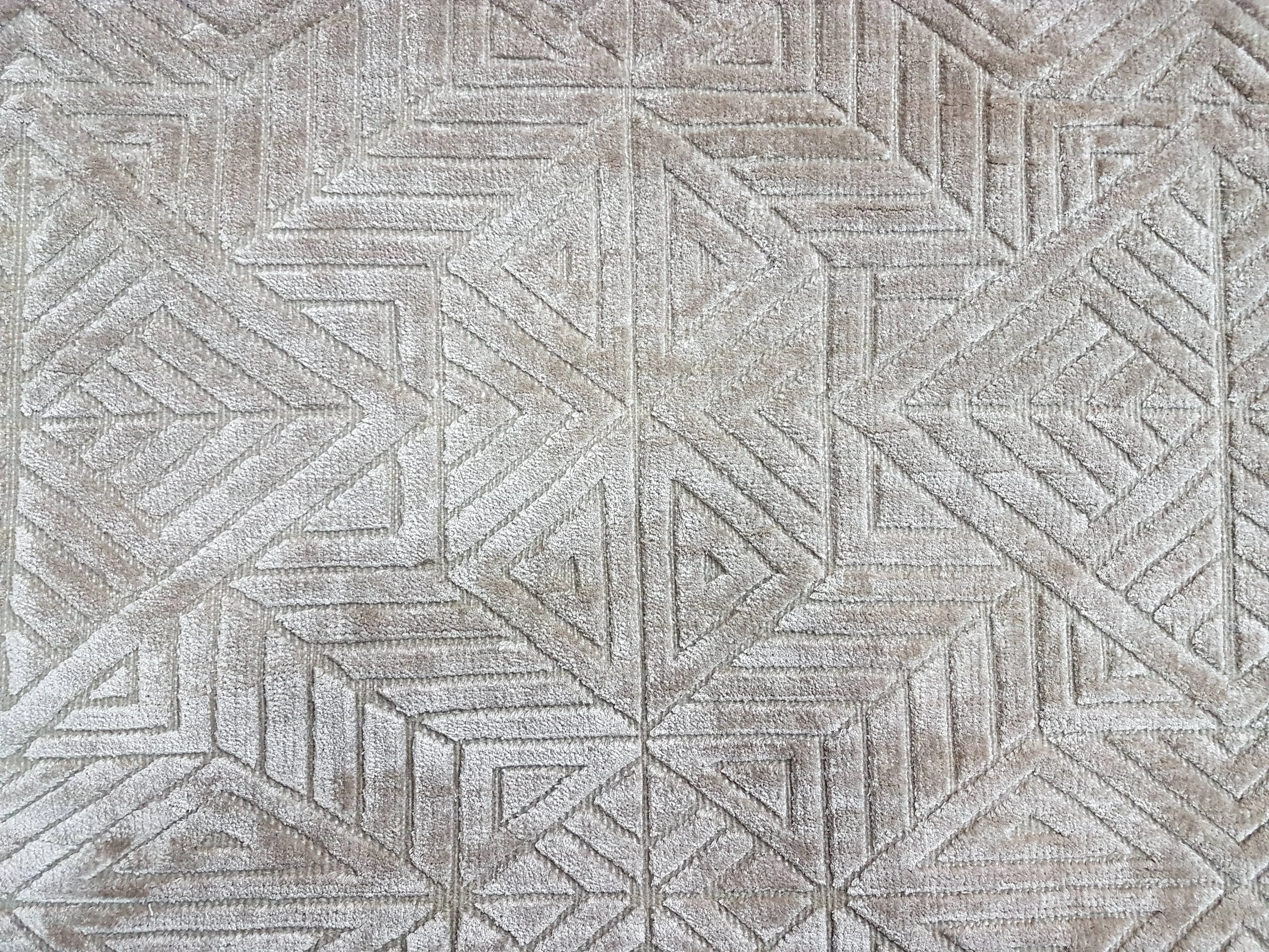 High Quality Custom Design Hand Knotted Wool And Viscose Carpets Buy