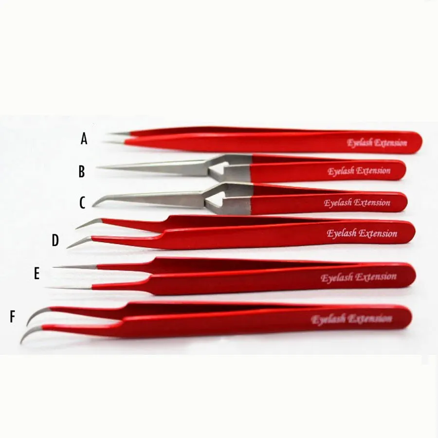 Pro Straight Multicolor Rainbow Eyelash Extension Tweezers/ Wholesale