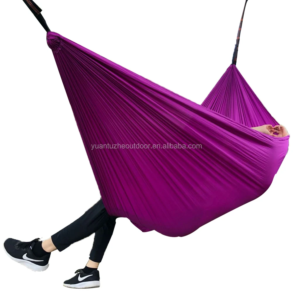 
Parachute Nylon Hammock Single and Double Hammock Ultralight Outdoor Camping Hammock 