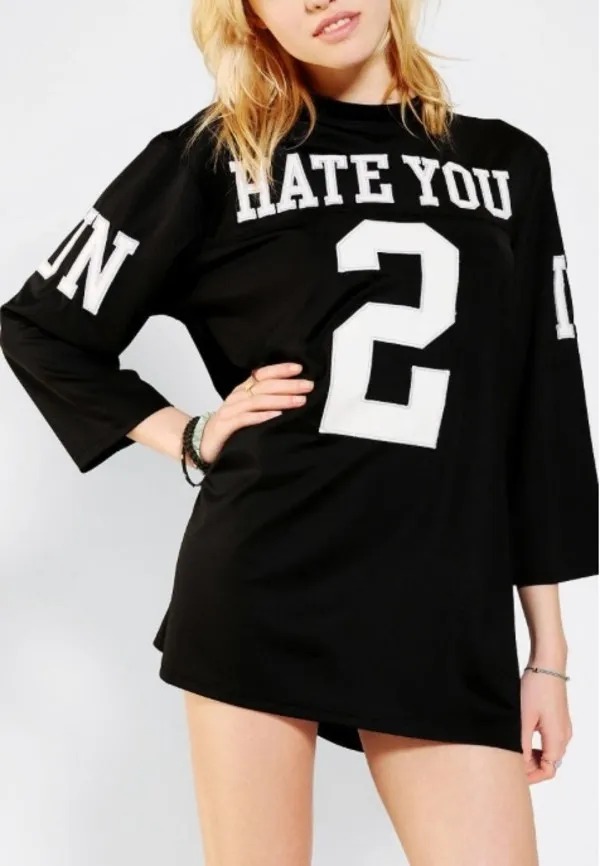 oversized football jersey dress