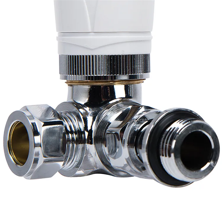 Towel Rail Valve 15mm 10mm 8mm Bathroom Angled Trv With Lockshield