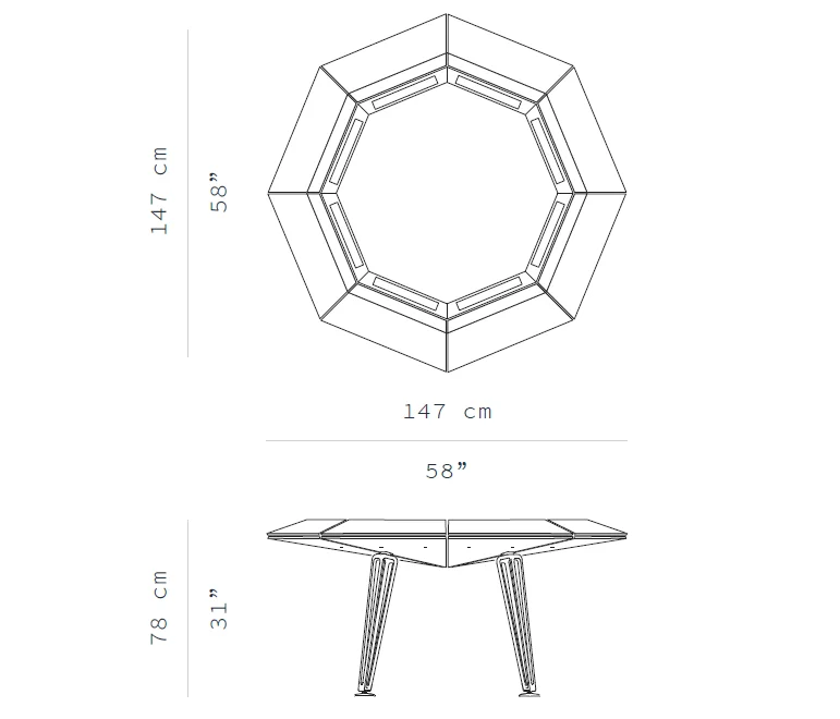 Premium Octagonal Custom 8 Player Casino Poker Table Buy Luxury Poker