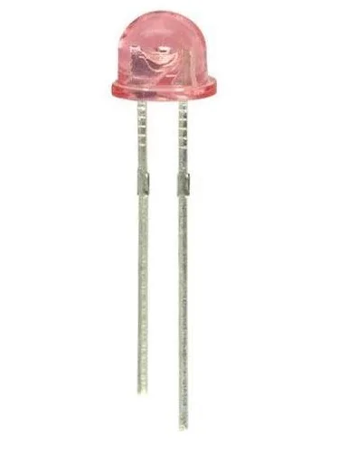 5mm 90 degree super bright Red clear lens through hole straw hat led emitting diode lamp
