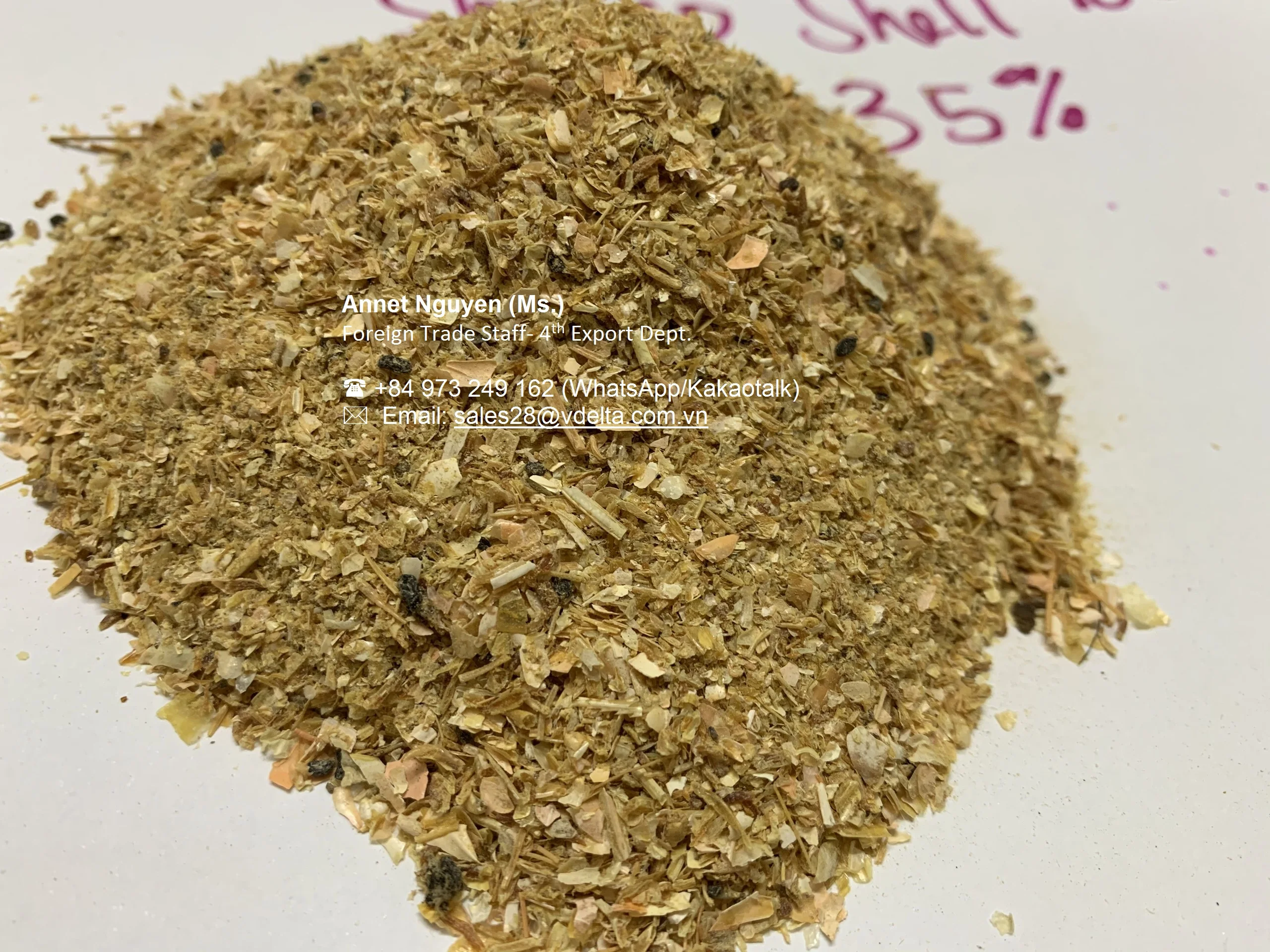 High Protein Dried Shrimp Shell Powder/shrimp Shell Powfer Animal Feed