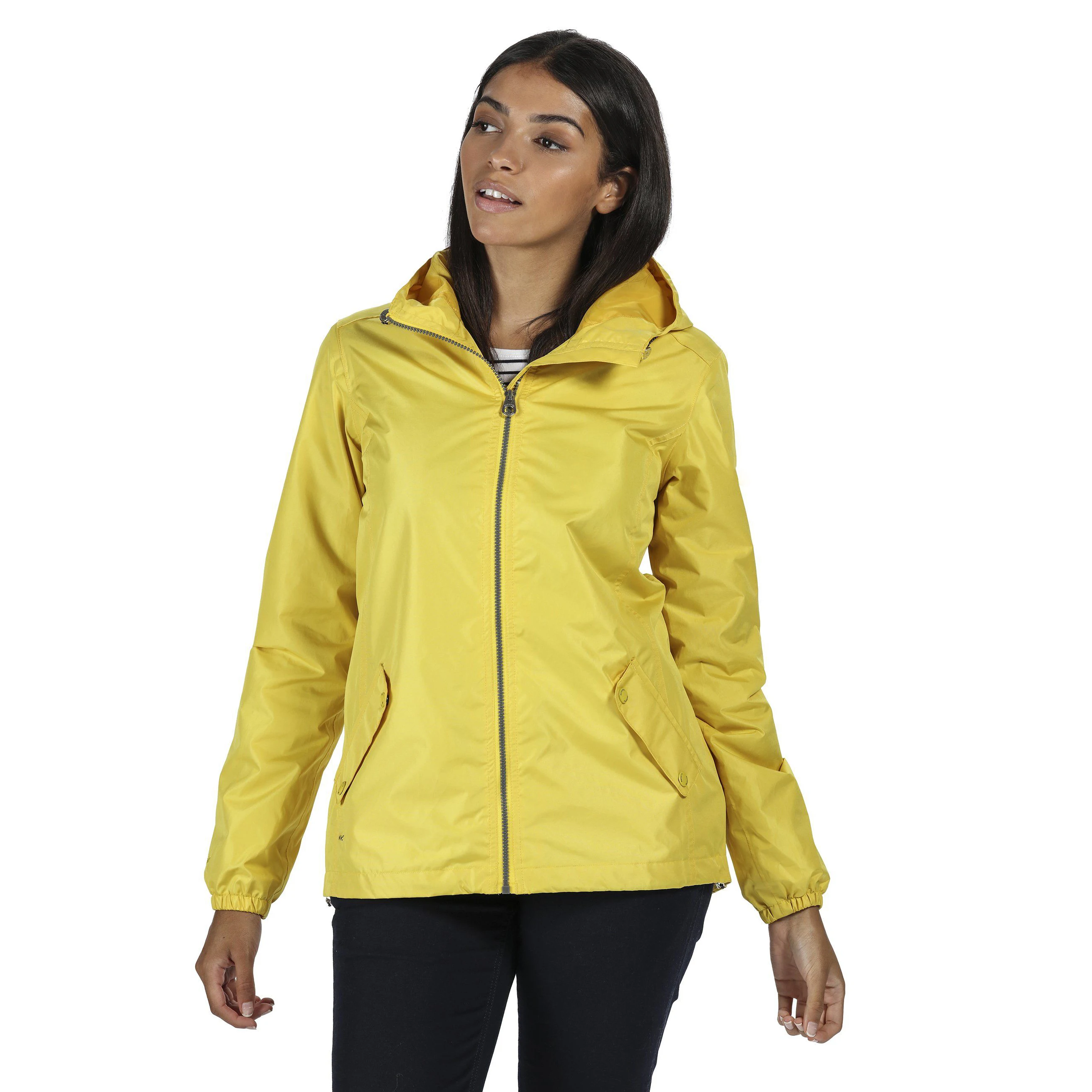 Women's Rain Proof Jackets Lightweight With Hoodie Wind Breaker Jacket