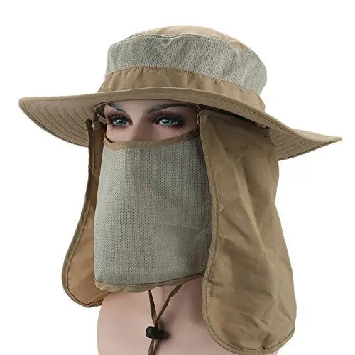 bucket hat with neck cover