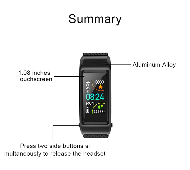2-in-1 smart watch earbuds