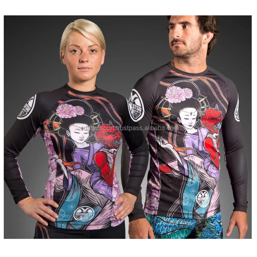 Rash Guard Shirt / Mma Full Sleeves Rash Guard Womens Rash Guard Custom